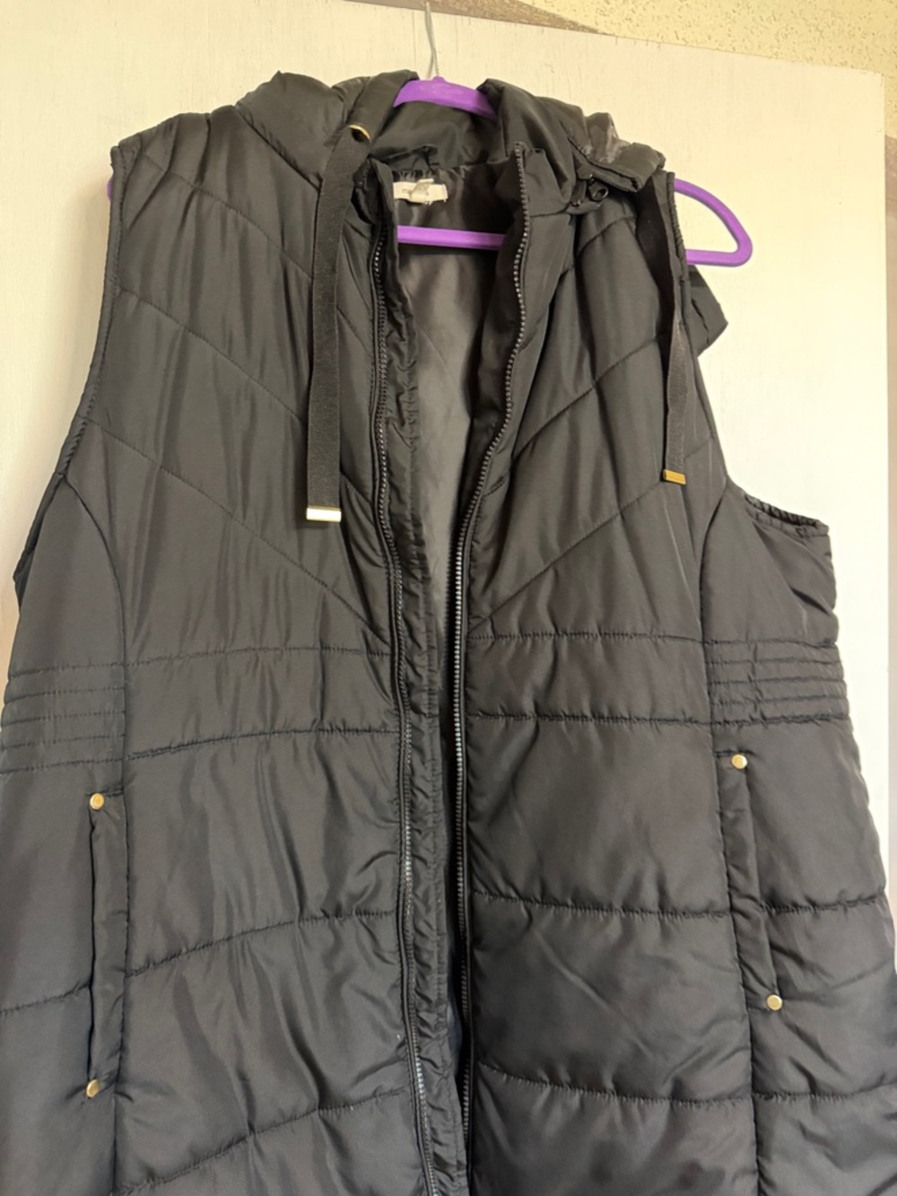 Maurices Black Quilted Hooded Puffer Vest - Women's - Picture 5 of 6